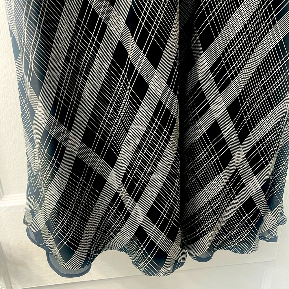 Long grid skirt by Liz Claiborne. Size 14.